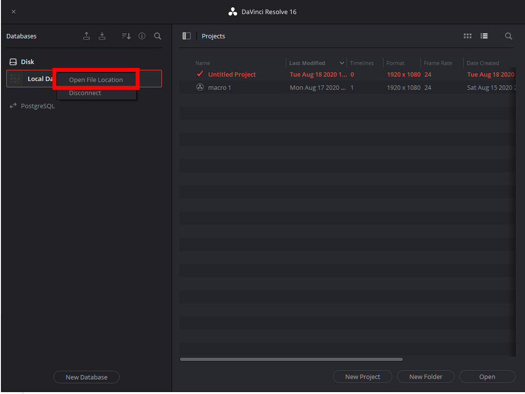 Where Does DaVinci Resolve Save Projects